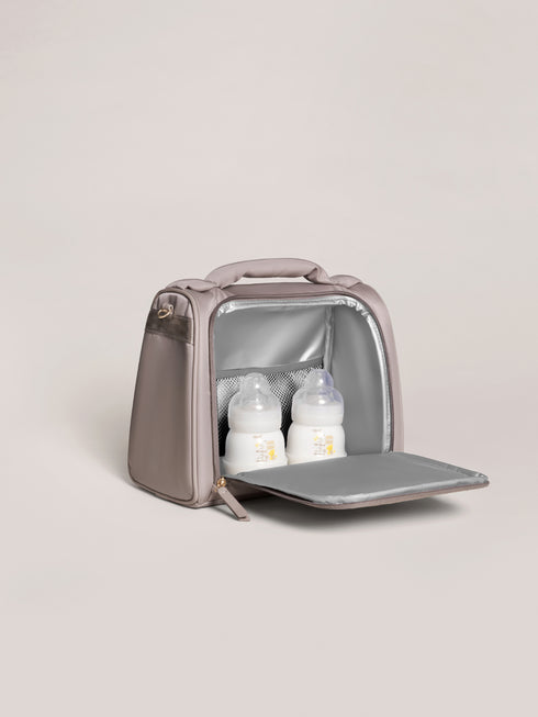 insulated-bottle-bag-taupe jujube bags at sophiasstyle.com